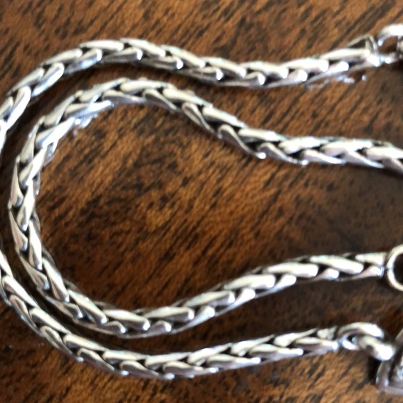 Brighton Two Tone  Chunky Ornate Link reversible Necklace - Picture 6 of 13